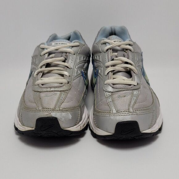 Nike Womens Gray White Initiator 394053-001 Lace Up Mid Athletic Shoes Size 8.5 - Picture 5 of 11
